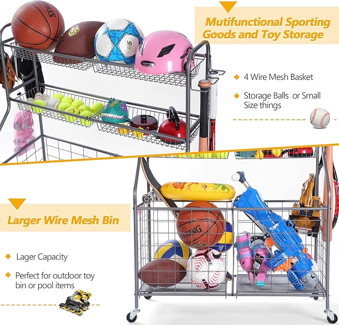 Kinghouse Sports Organizer for Garage