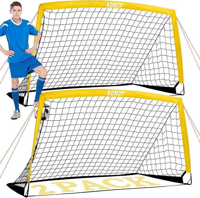 Kids Soccer Goals for Backyard 5×3, 6×4, 6×4, 9×5FT 9×5FT 2 2 Pieces