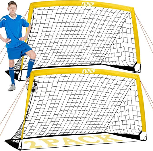 Kids Soccer Goals for Backyard 5×3, 6×4, 6×4, 9×5FT 9×5FT 2 2 Pieces