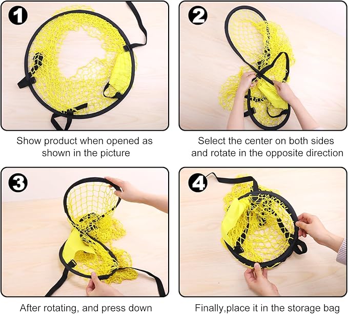 Krijues 2PCS Soccer Goal Target Nets for Shootings