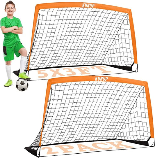Kids Soccer Goals for Backyard 5×3, 6×4, 6×4, 9×5FT 9×5FT 2 2 Pieces