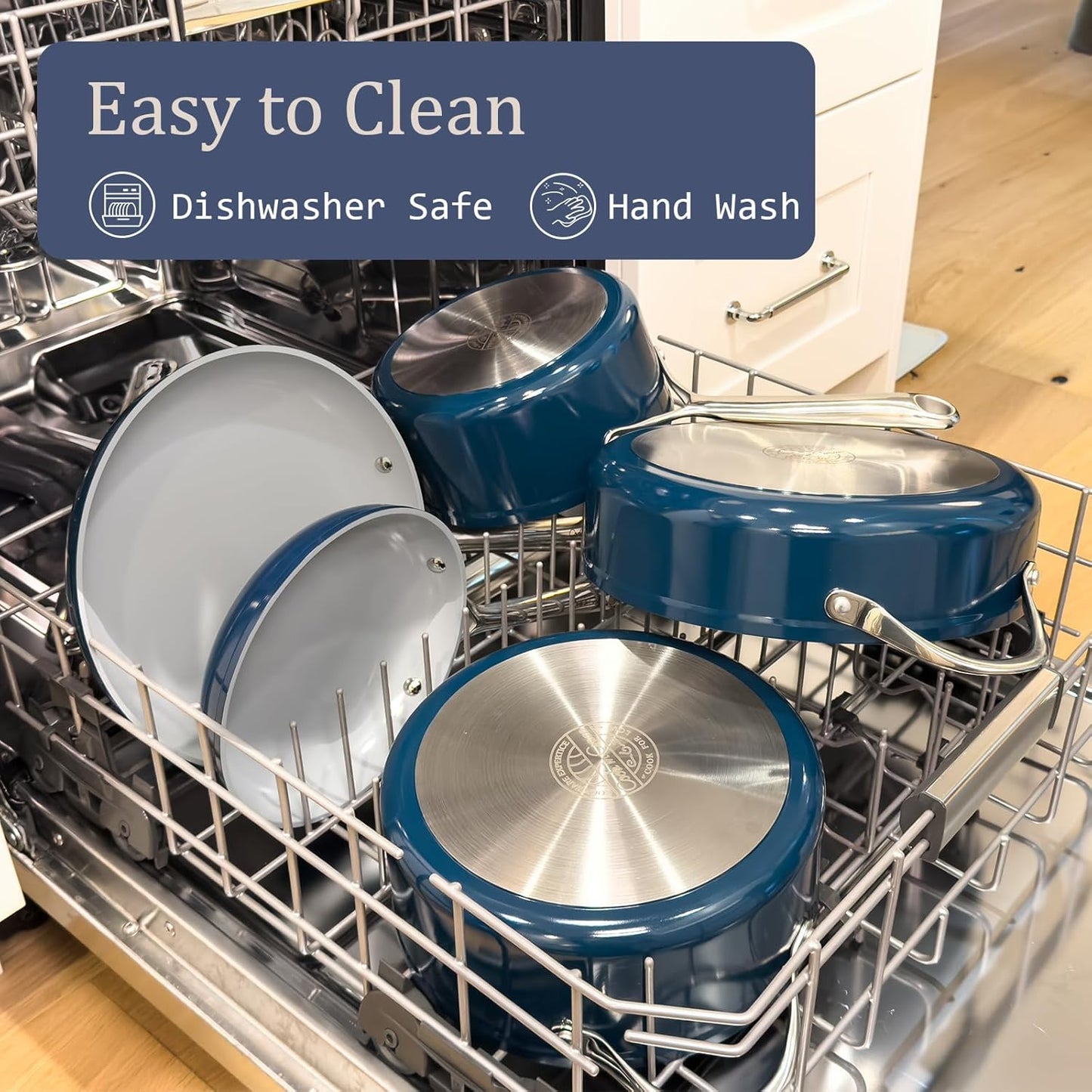 Nonstick Ceramic Frying Pan 8 Inch for Induction Cooktop - Non Toxic, PTFE/PFOA/PFAS Free, Oven & Dishwasher Safe up to 500°F - Non Stick Egg Skillet with Stay-Cool Handle - Fusion Red