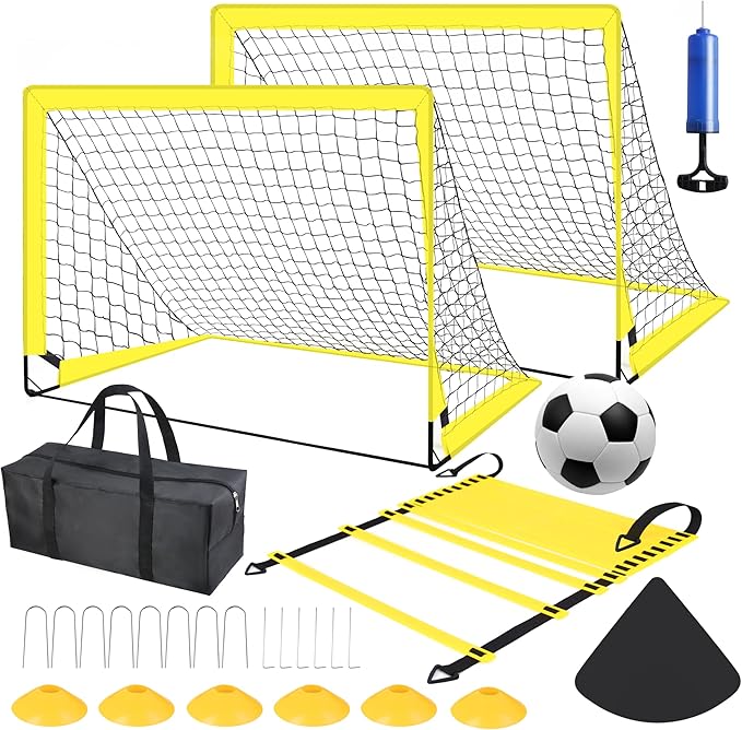 Kids Soccer Goals for Backyard Set of 2