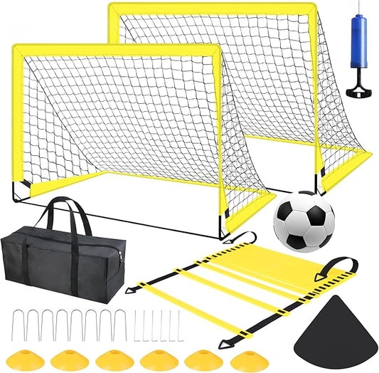 Kids Soccer Goals for Backyard Set of 2