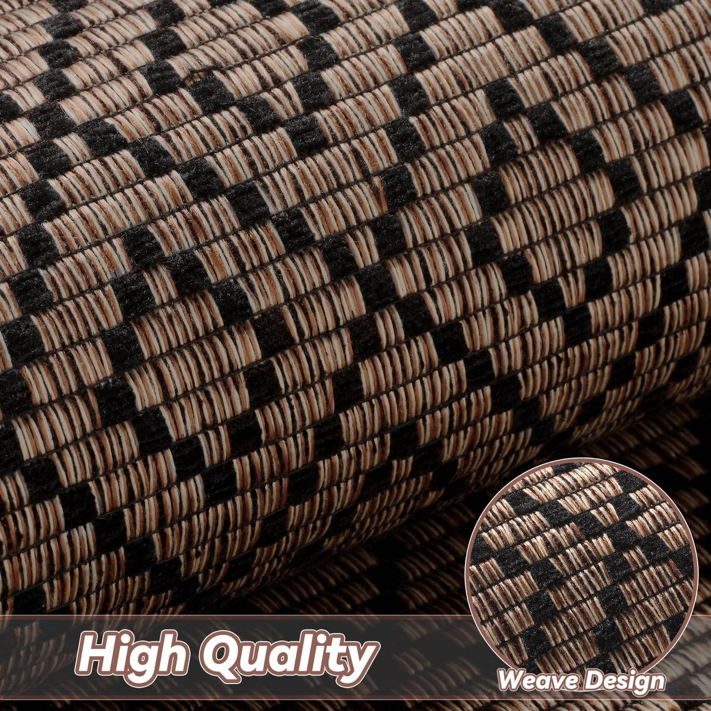 PADOOR Kitchen Runner, Rubber Backed Kitchen Runner Rugs Non Skid Washable, Super Absorbent Kitchen Mats for Floor Front of Sink, 20"x70" Black