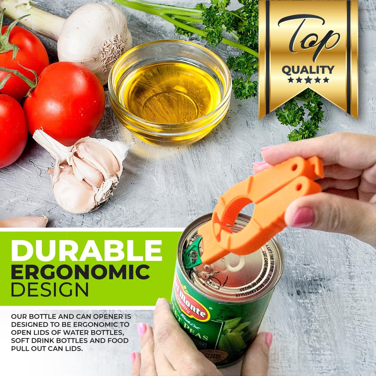 2-pack Multifunctional Bottle and Can Opener, Plastic Water Bottles, Twist-Off, Pull Tab Soup, for Weak Hands, Seniors, Elderly, Rheumatoid Arthritis, Botle Gripper, Ergonomic Lid Seal Remover