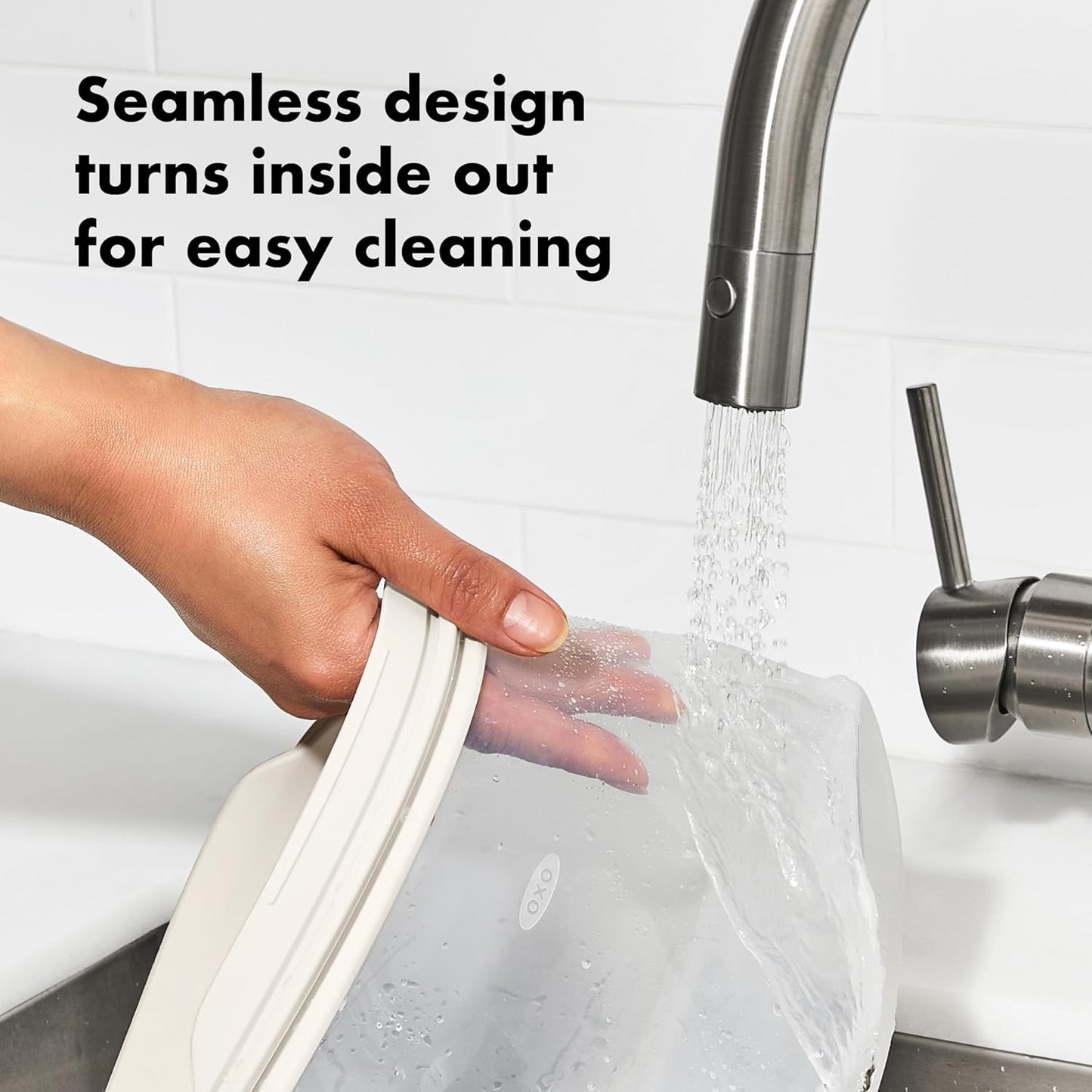 OXO Good Grips Silicone Reusable Bag – Slim Bag (30 oz) - Oat