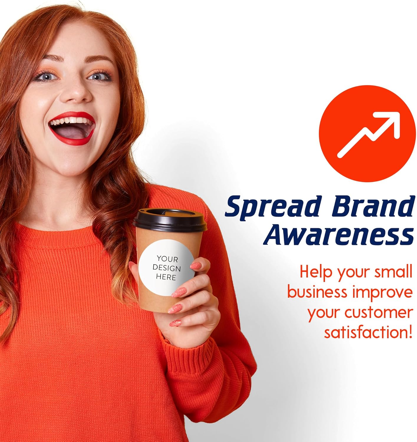 5-1000 Custom Vinyl Stickers - Upload Your own Image, Text, Design, Logo - Personalized Logo Labels for Handmade, Packaging, Bottle, Jars, Candle, Brand Stickers (White, 3x3)