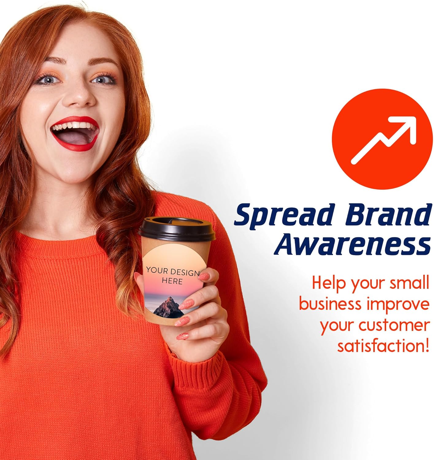 100 Custom Vinyl Stickers - Upload Your own Image, Text, Design, Logo - Personalized Logo Labels for Handmade, Packaging, Bottle, Jars, Candle, Brand Stickers (Mountain, 6x6)