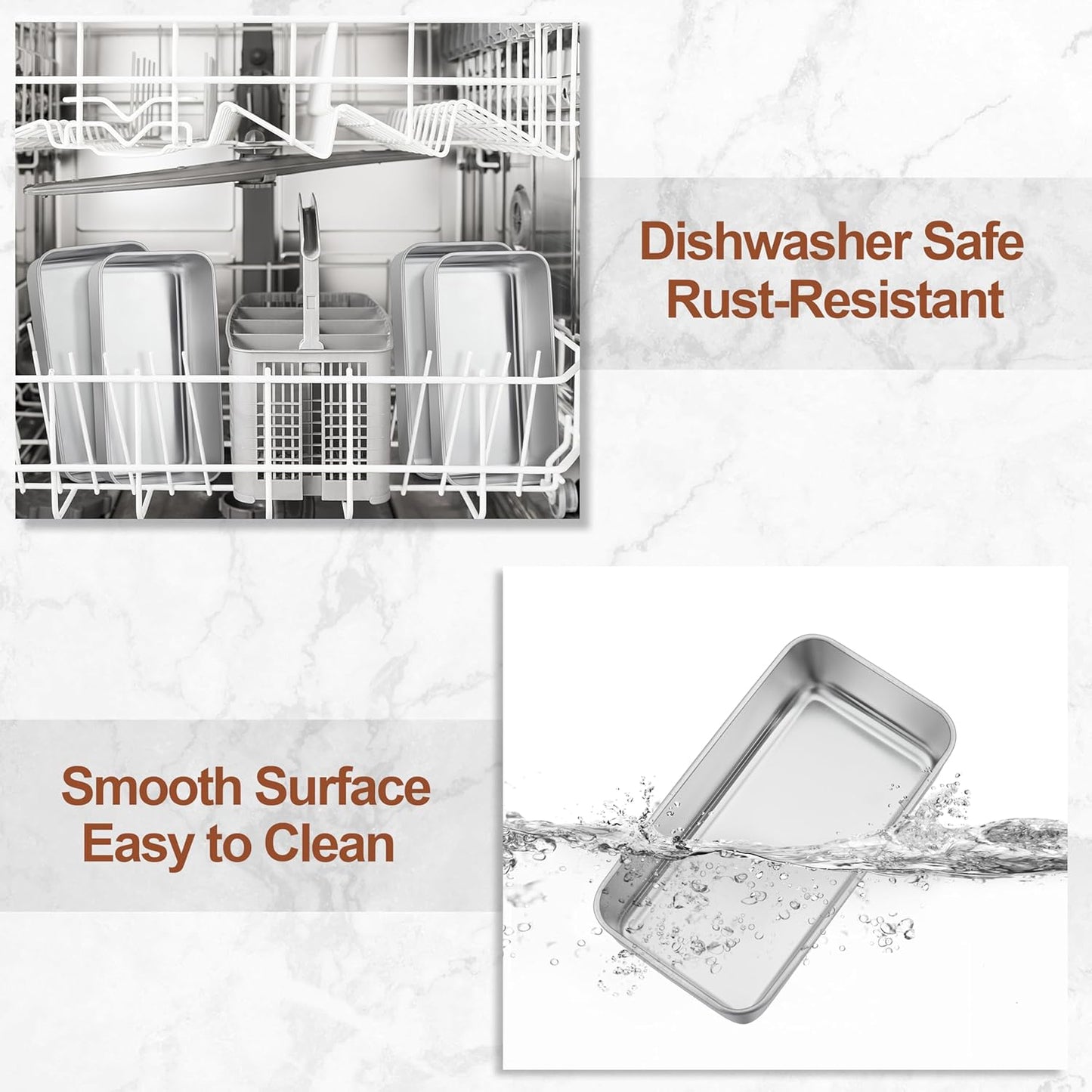 LIANYU 9 Pack Bread Loaf Pans for Baking 9x5Inch, Stainless Steel Meat Bread Baking Pans, Loaf Tin for Homemade Banana Sandwich Sourdough