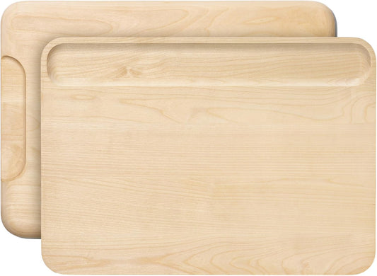 Caraway Cutting Board - Large (17 x 12”) - Double Sided Wood Cutting Board - Made From FSC-Certified Birch Wood - Food-Safe Mineral Oil & Wax Finish