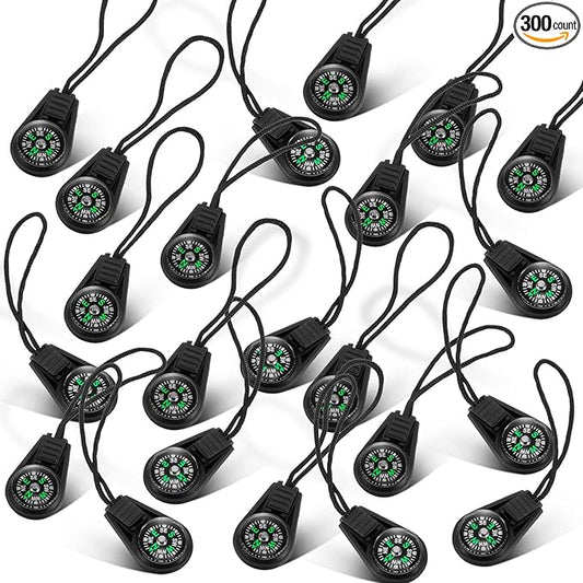 Kanayu 300 Pcs Mini Survival Compass Outdoor Camping