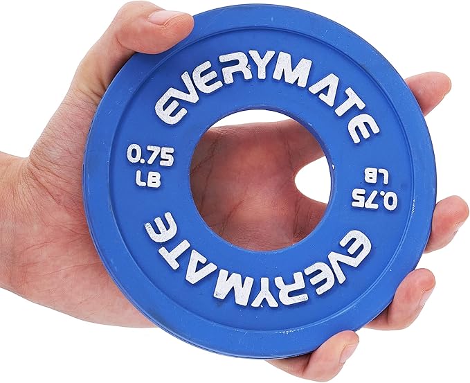 Rubber Fractional Weight Plates Set of 8 Micro 0.25LB 0.5LB 0.5LB 0.75LB 0.75LB 1 1 LB