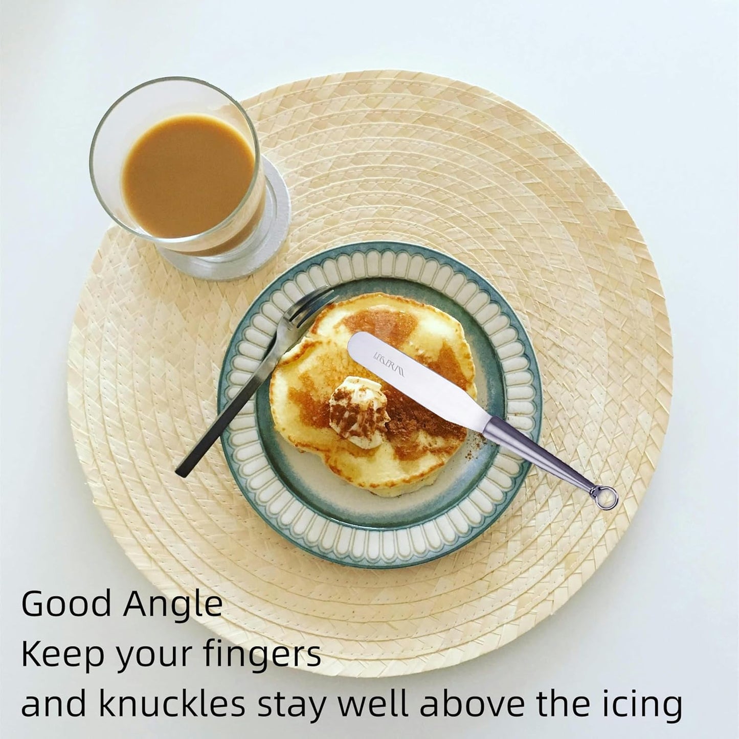 Cake Frosting Spatula Set, 4 6 8 10 Inch Straght Icing Spreader Knife For Baking, Decorating Cakes