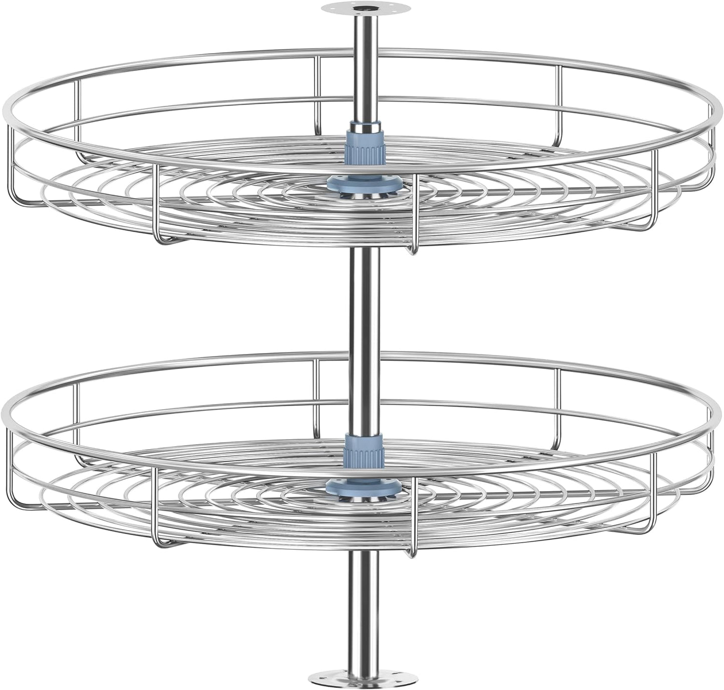 28" Lazy Susan Turntable for Cabinet - Corner Cabinet Organizer for Kitchen, Full Circle Corner Cabinet Lazy Susan Replacement Shelves Rotating Rack for Corner Base