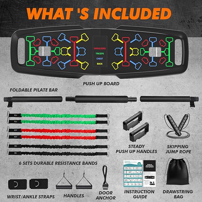 KUYOU Portable Home Gym Workout Equipment