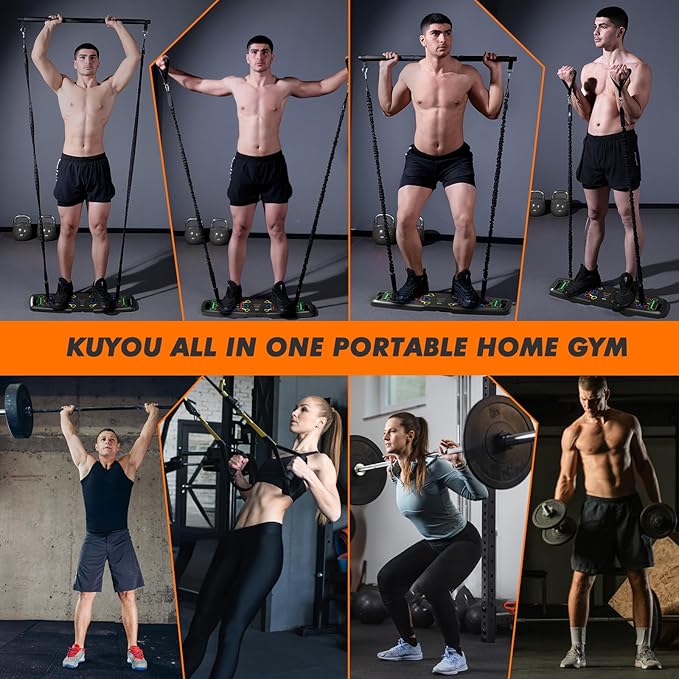 KUYOU Portable Home Gym Workout Equipment