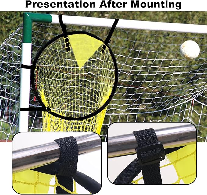 Krijues 2PCS Soccer Goal Target Nets for Shootings