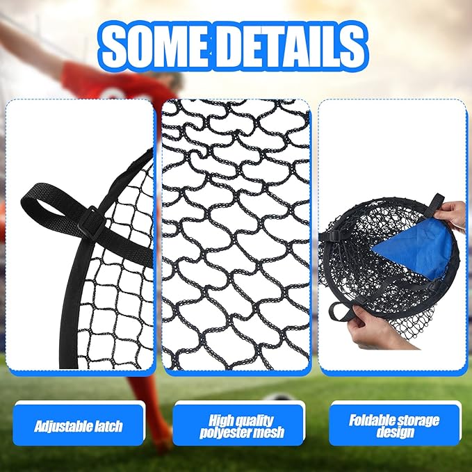 Lenwen Soccer Training Net Corner Soccer Train Goal