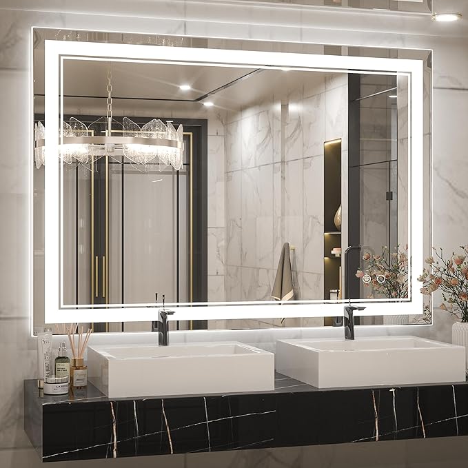 Keonjinn 40 x 28 Inch LED Mirror 90+ (Vertical