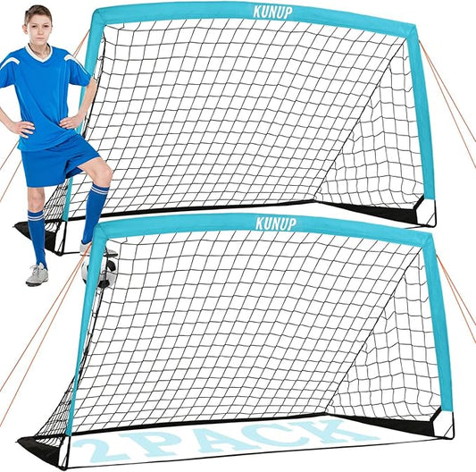 Kids Soccer Goals for Backyard 5×3, 6×4, 6×4, 9×5FT 9×5FT 2 2 Pieces