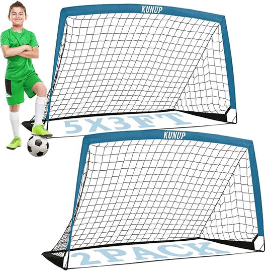 Kids Soccer Goals for Backyard 5×3, 6×4, 6×4, 9×5FT 9×5FT 2 2 Pieces