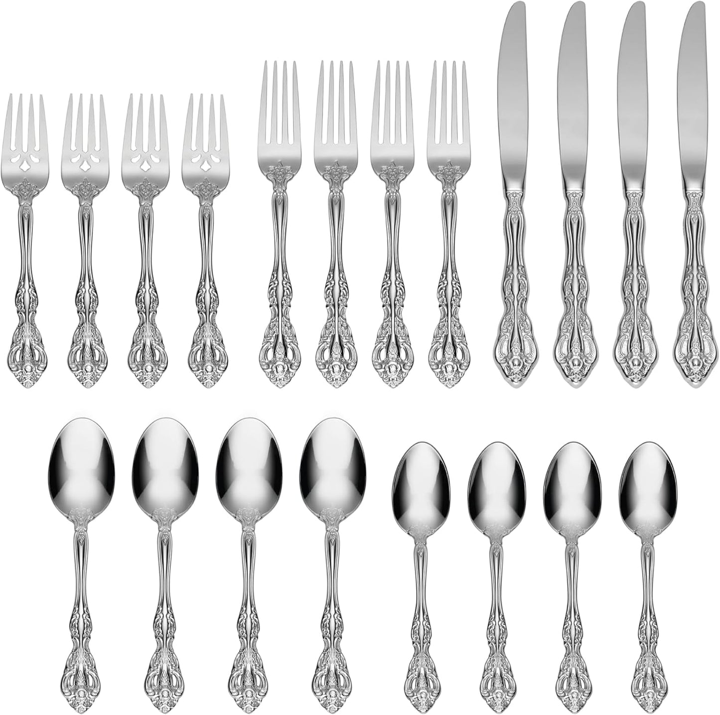 Oneida Michelangelo 20-Piece Flatware Set, Service for 4
