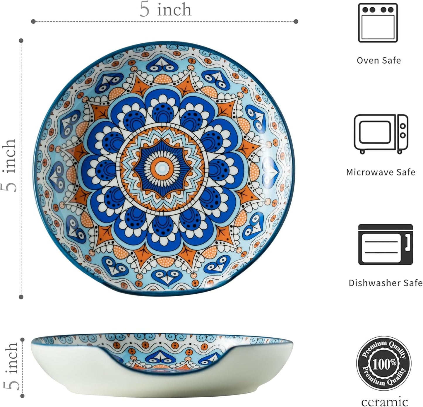 Spoon Rest for Stove Top Boho Style Spatula Rest Spoon Holder, 5.3in Ceramic Spoon Rest for Coffee Bar, Cooking Housewarming Gift Modern Farmhouse Kitchen Décor