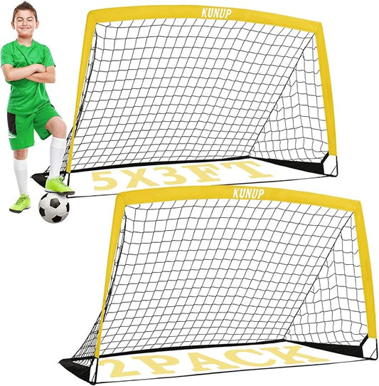 Kids Soccer Goals for Backyard 5×3, 6×4, 6×4, 9×5FT 9×5FT 2 2 Pieces