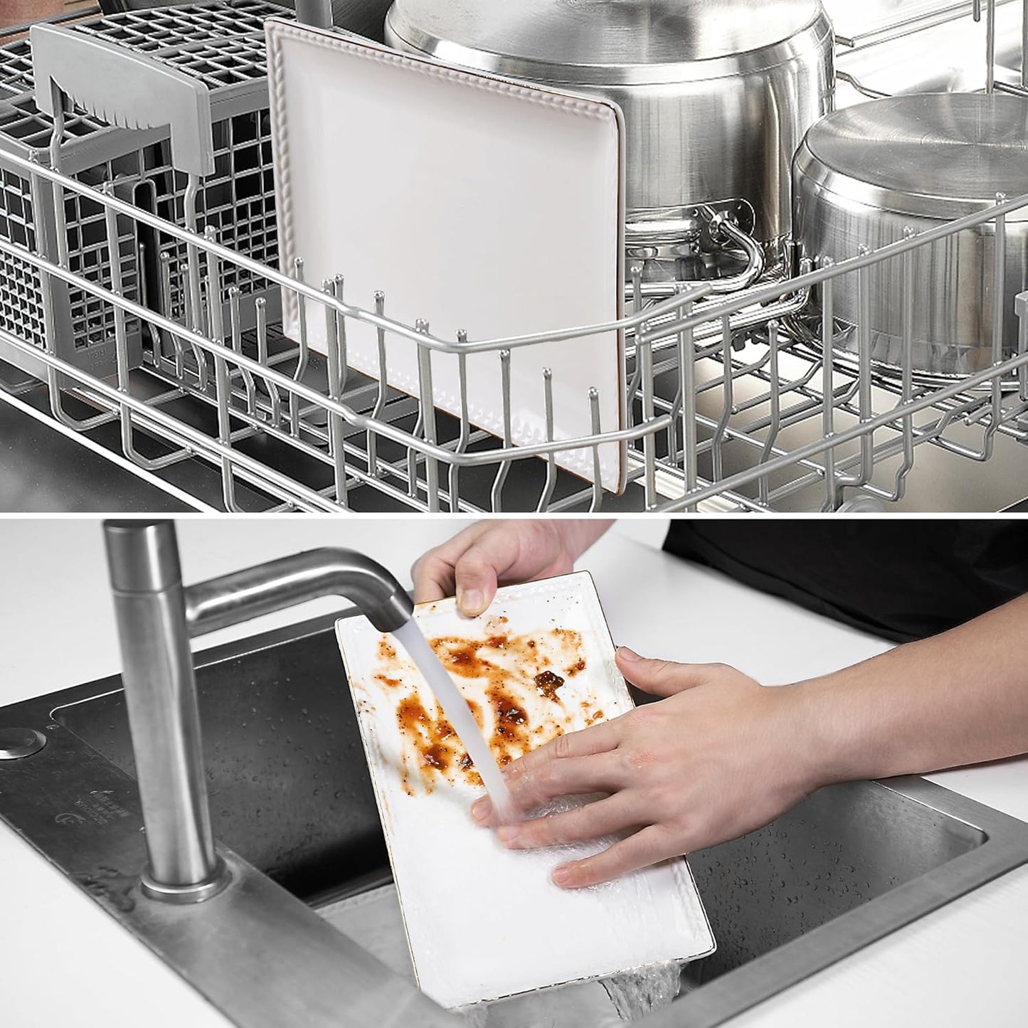 Kassel Ceramic Serving Platter Set | 16”/14”/12” Rectangular Serving Trays for Entertaining at Parties and Weddings | Oven Safe XL Serving Trays for Tacos, Steak, and Cake