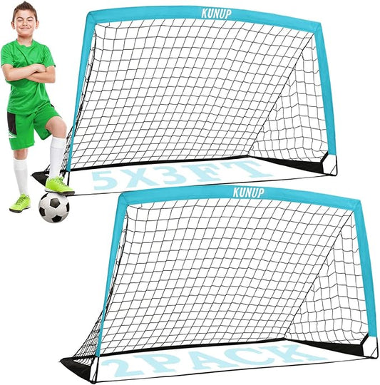 Kids Soccer Goals for Backyard 5×3, 6×4, 6×4, 9×5FT 9×5FT 2 2 Pieces