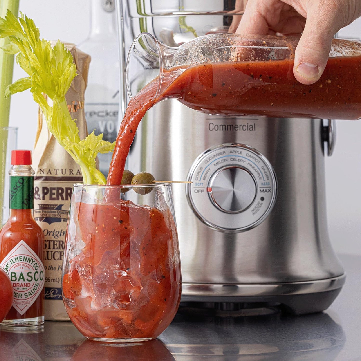 Breville Commercial CJE830BSS1BNA1 Juice Fountain XL Pro Centrifugal Juicer Machine, 70 oz Jug, Brushed Stainless Steel