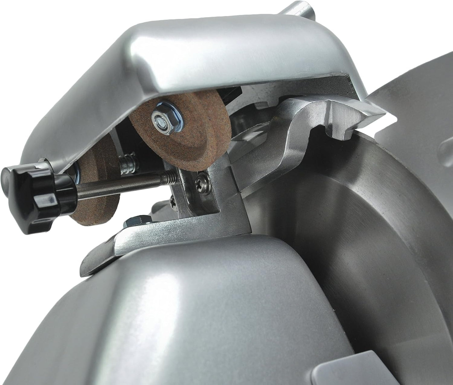 KWS MS-6ST Premium 200w Electric Slicer 7.67-Inch in Silver Teflon Blade, Frozen Meat Deli Meat Cheese Food Slicer Low Noises Commercial and Home Use