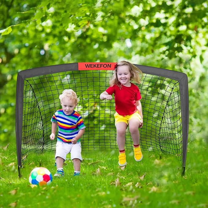 WEKEFON Soccer Goals 2 - 3.6'x2.7' Portable
