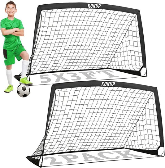 Kids Soccer Goals for Backyard 5×3, 6×4, 6×4, 9×5FT 9×5FT 2 2 Pieces