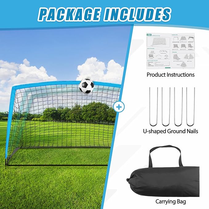 KTRIO Soccer Goal Soccer Net 6x4 ft