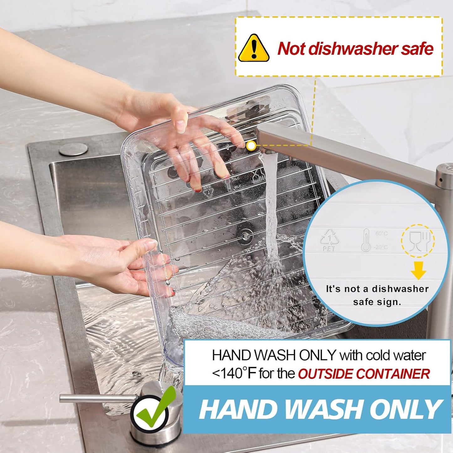 shopwithgreen Divided Serving Tray with Lid and Handle, Portable Snackle Box Charcuterie Container for Party, Veggies, Fruits, Nuts, Candy, Food Tray Platter Snack Box for Entertaining, Picnic, Blue