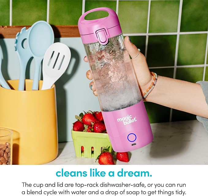magic bullet Portable Blender MBPB50100FP Flamingo Pink