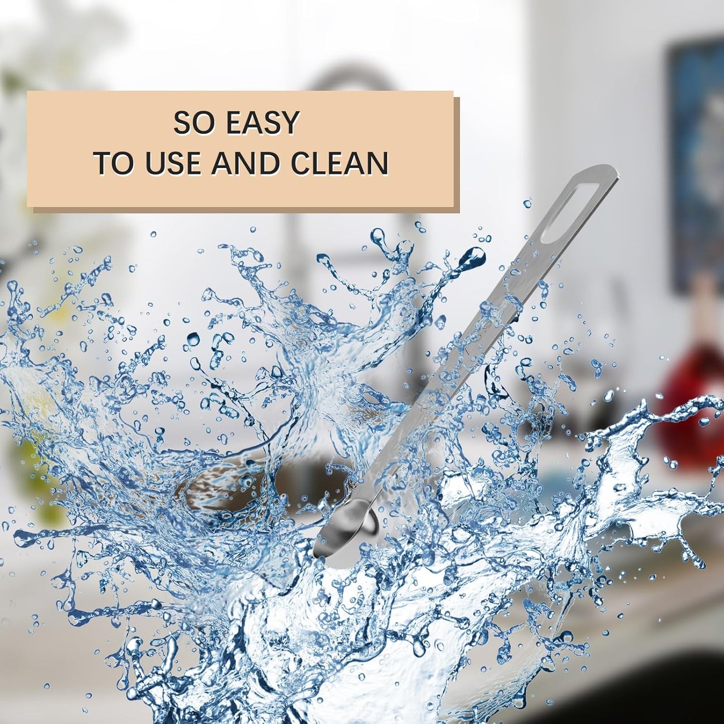 5PCS 1/8tsp (0.63ml) Single Measuring Spoon, Stainless Steel Individual Teaspoons Only