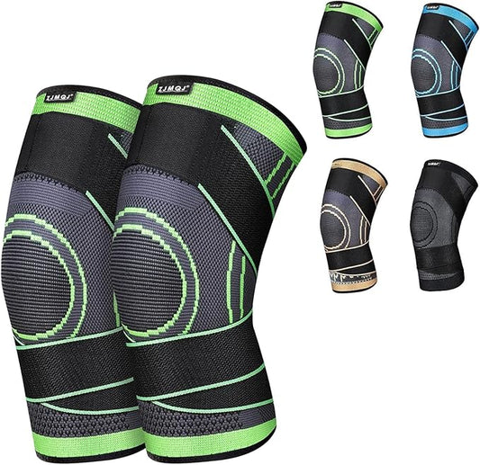 Knee Sleeve, knee Support for women and men with Removable Adjustable Straps, Premium Knee Compression Sleeve and Knee Brace for Arthritis Pain, Running, Cross Training