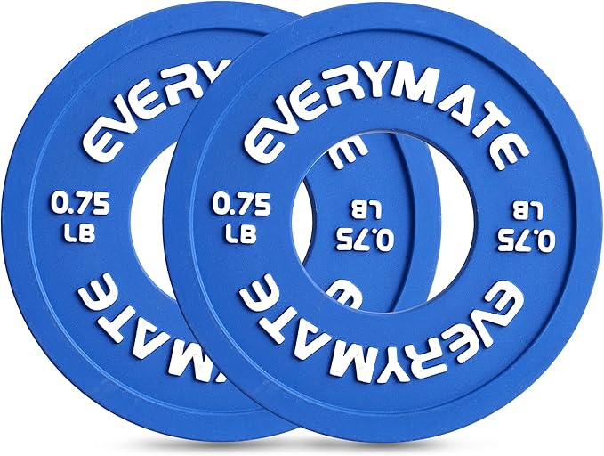 Rubber Fractional Weight Plates Set of 8 Micro 0.25LB 0.5LB 0.5LB 0.75LB 0.75LB 1 1 LB