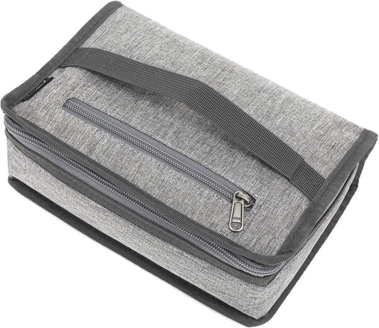 FlowFly Small Insulated Lunch box Portable Soft Bag Mini Cooler Thermal Meal Tote Kit with Handle for Work & School, Heather Grey