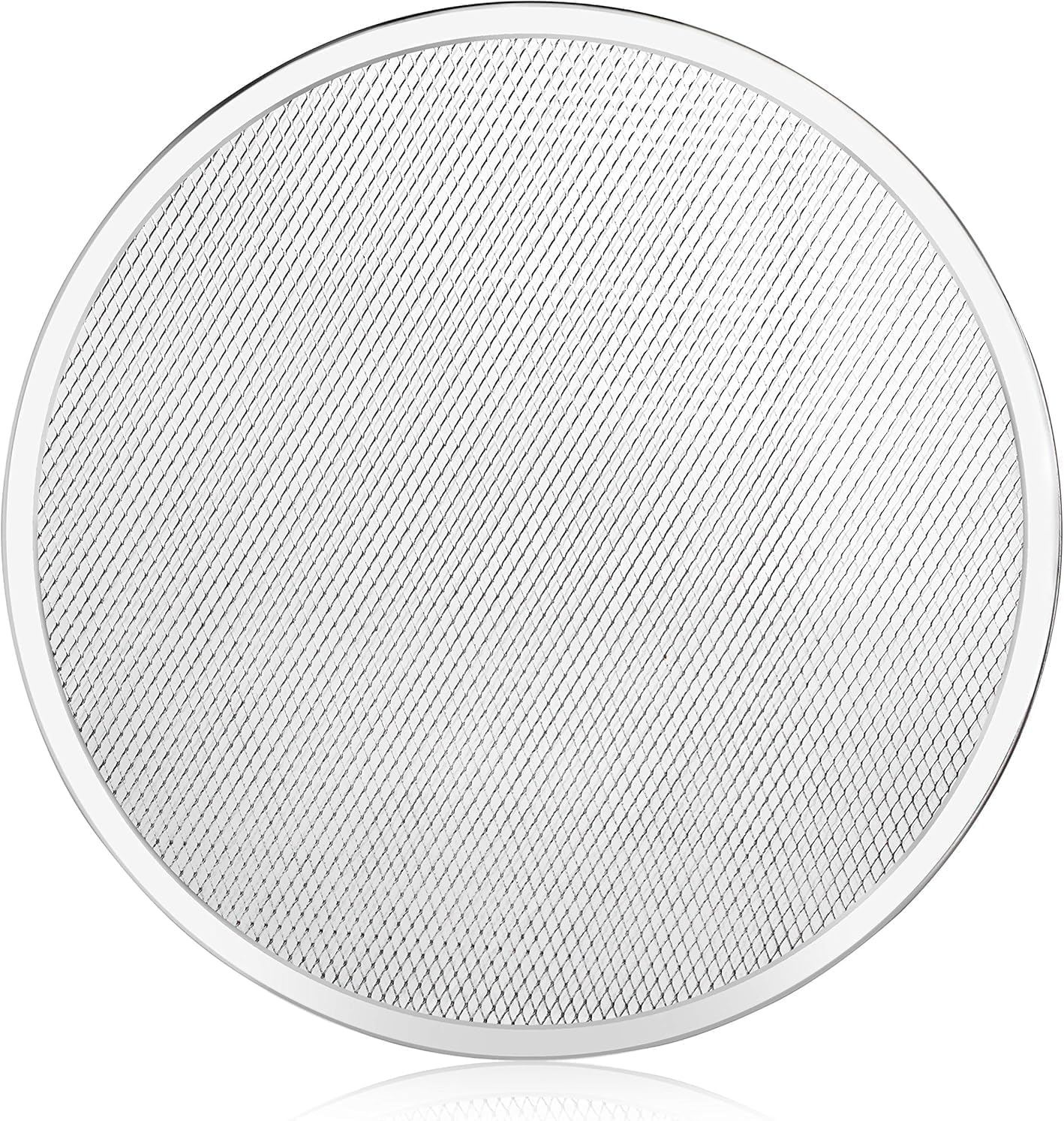 New Star Foodservice 50974 Restaurant-Grade Aluminum Pizza Baking Screen, Seamless, 16-Inch, Pack of 6