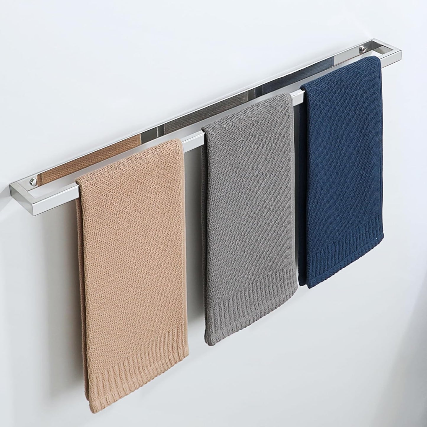 Alise Bath Towel Bar,Wall Mount Towel Holder Towel Rack Towel Hanger for Bathroom Lavatory,28 Inch SUS304 Stainless Steel Towel Rail,Polished Chrome GJF070-C