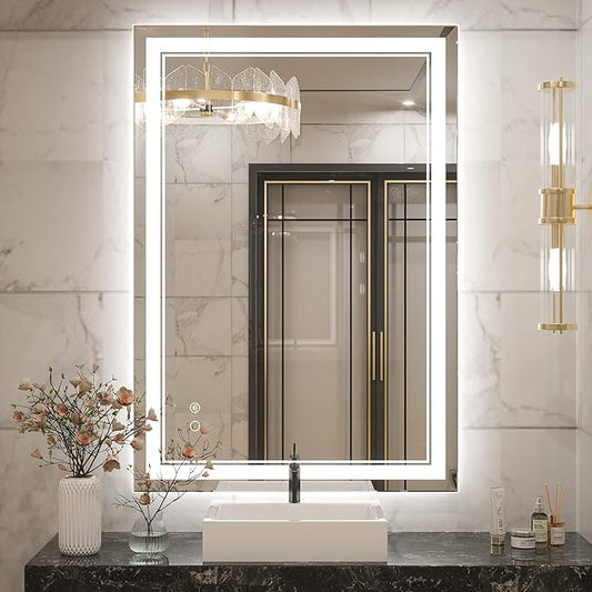 Keonjinn 40 x 28 Inch LED Mirror 90+ (Vertical