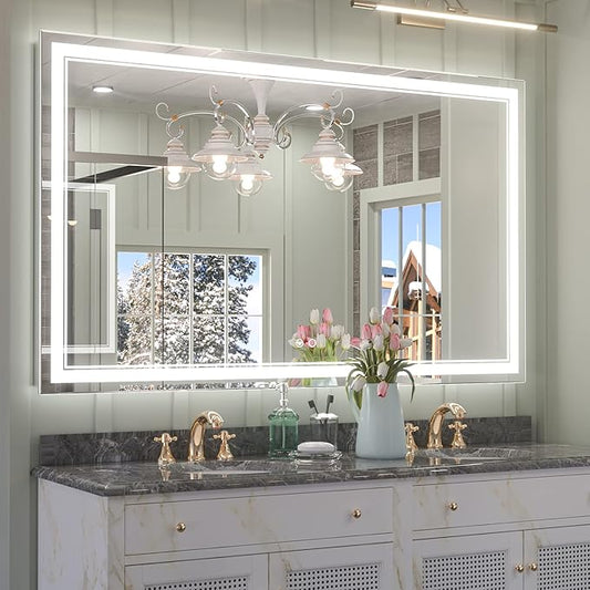 Keonjinn 60 x 36 Inch LED Mirror Bathroom