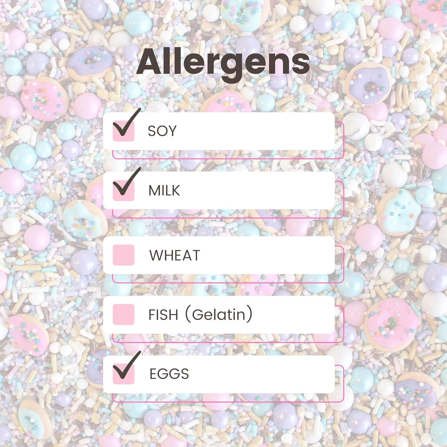 Sprinkle Pop Donut Sprinkle Mix| Lavender White Gold Pink Blue Sprinkle Mix with ~12 Sprinkled Donuts Royal Icings| Birthday Decorating Sprinkles Made in USA for Cupcakes Cakes Cookies Donuts, 4oz