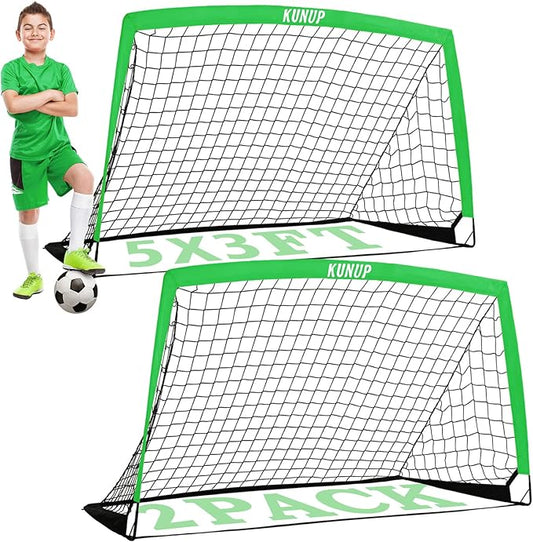 Kids Soccer Goals for Backyard 5×3, 6×4, 6×4, 9×5FT 9×5FT 2 2 Pieces