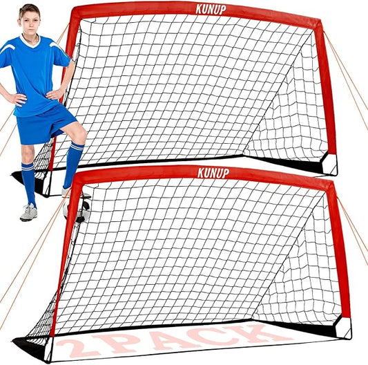 Kids Soccer Goals for Backyard 5×3, 6×4, 6×4, 9×5FT 9×5FT 2 2 Pieces