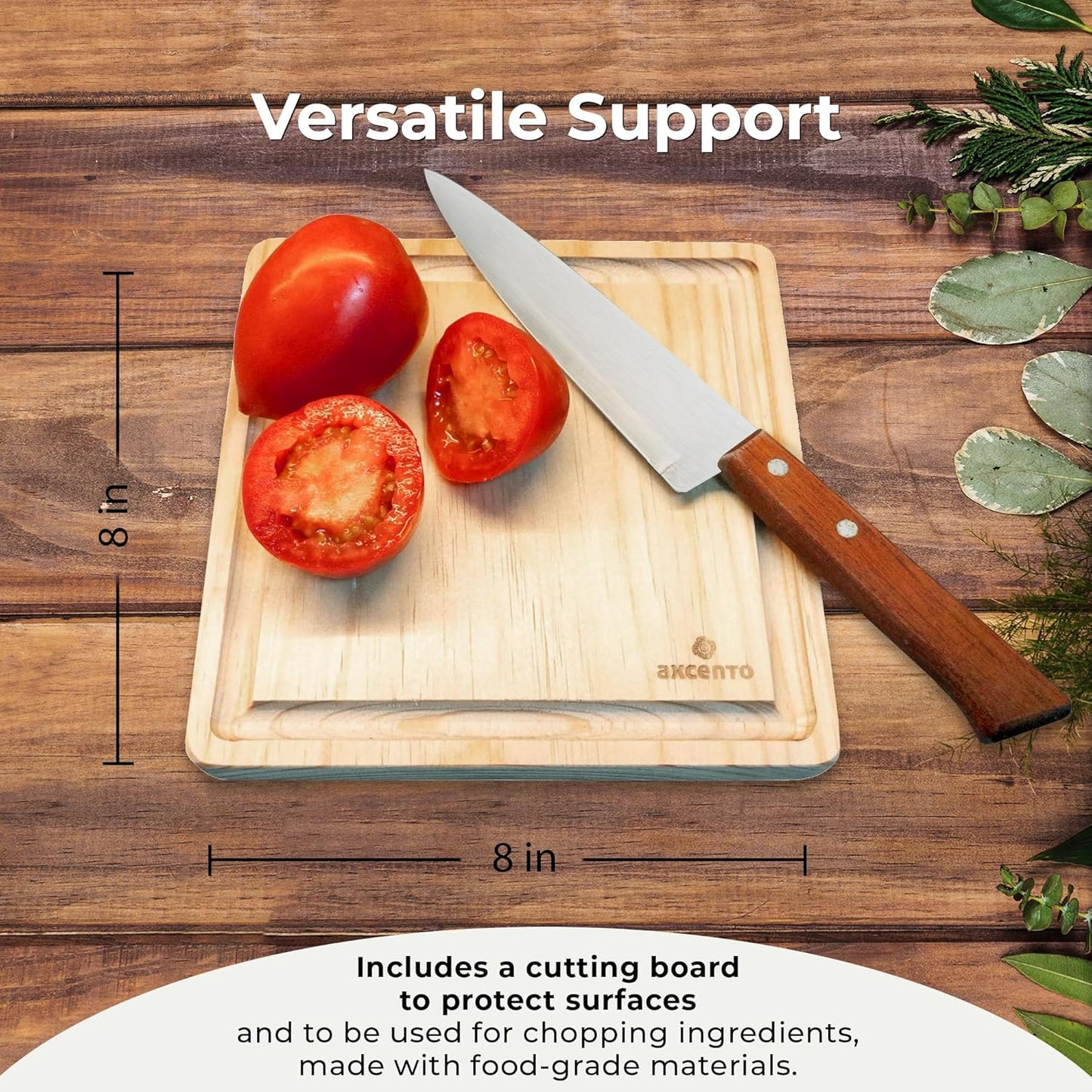 The Authentic Molcajete Mexicano Made of Lava Volcanic Rock, Set with Mortar, Pestle and Cutting Board Included - Large Molcajete 8-Inch, Molcajete de Piedra Volcánica, Molcajete for Oven (Black)